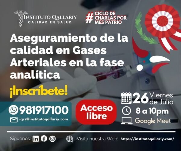 Aseguramiento de la calidad en Gases Arteriales en la fase analítica
