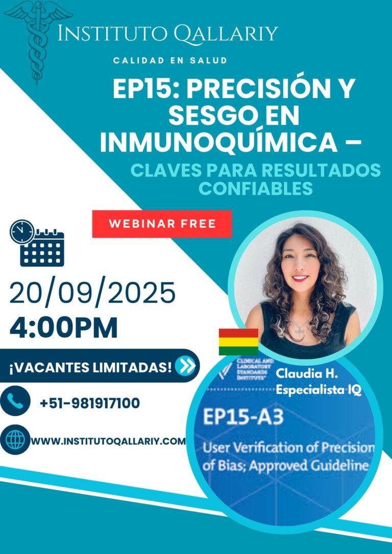 EP15 – Precisión y Sesgo en Inmunoquímica: Claves para resultados confiables