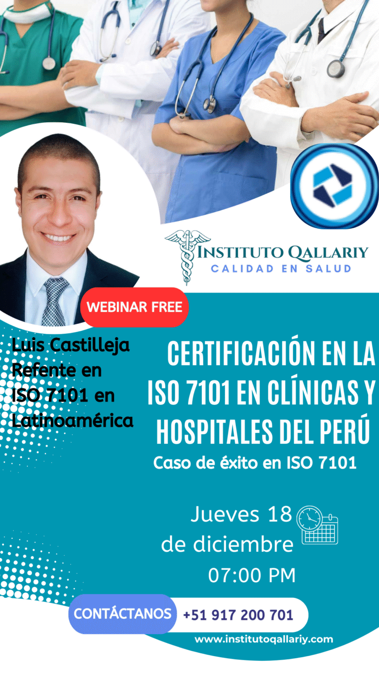 Certificación en la ISO 7101 en clínicas y hospitales del Perú