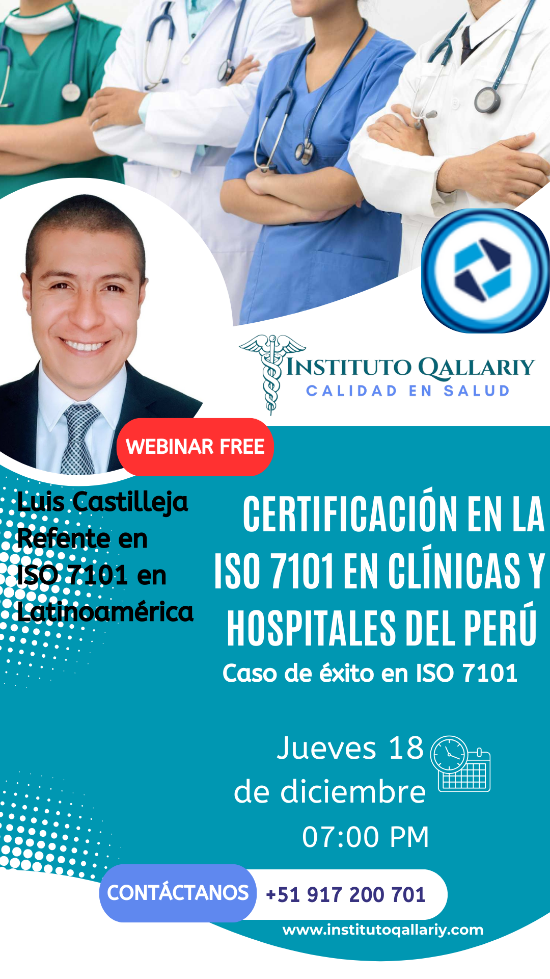 Certificación en la ISO 7101 en clínicas y hospitales del Perú