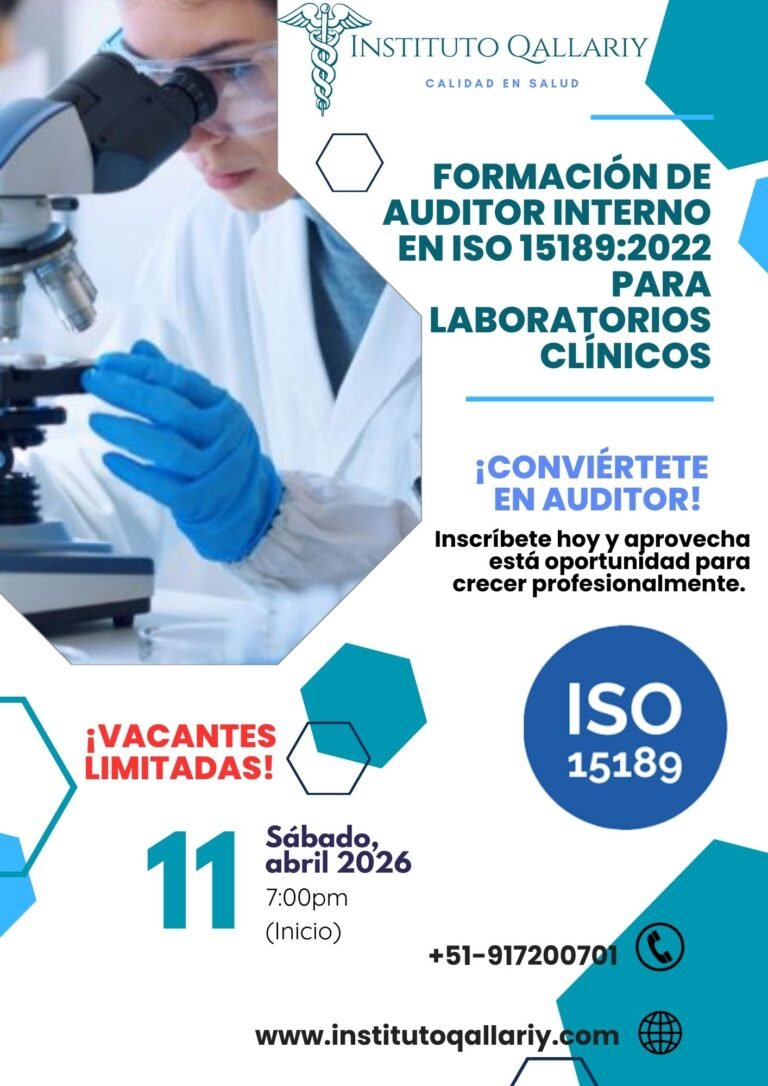 Formación de auditor interno ISO 15189:2022