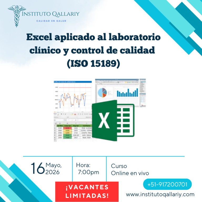 Excel aplicado al laboratorio clínico y control de calidad según ISO 15189.