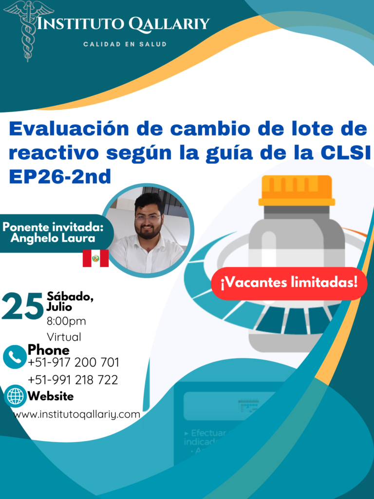 Evaluación de cambio de lote de reactivo según la guía de la CLSI EP26-2nd