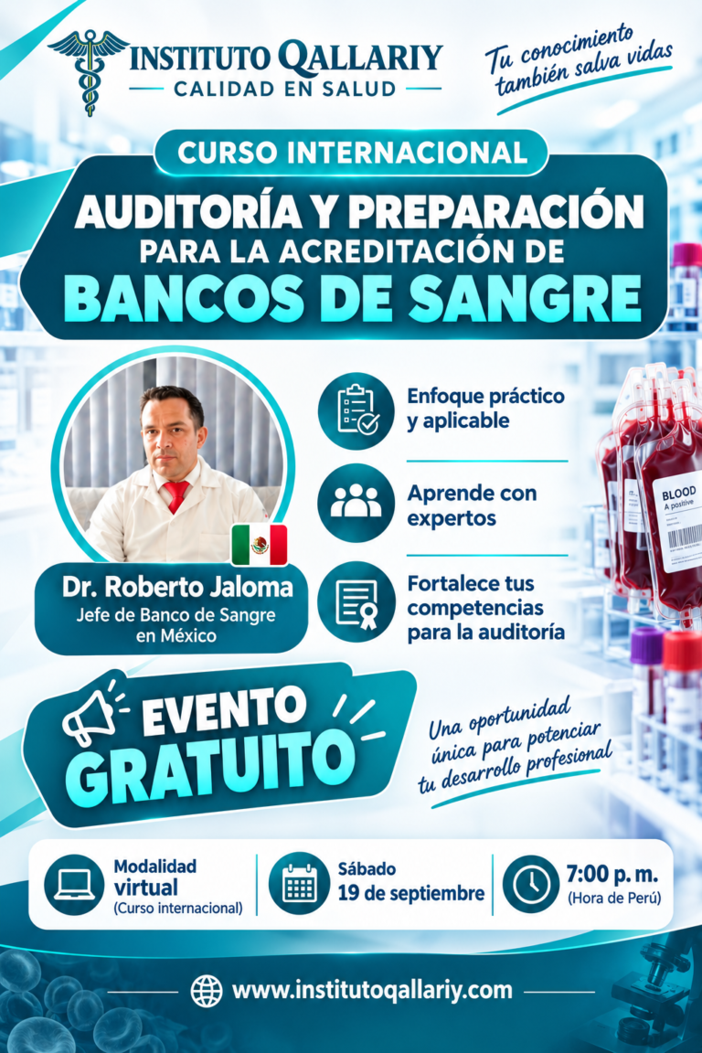 «Auditoría y Preparación para la Acreditación de Bancos de Sangre»